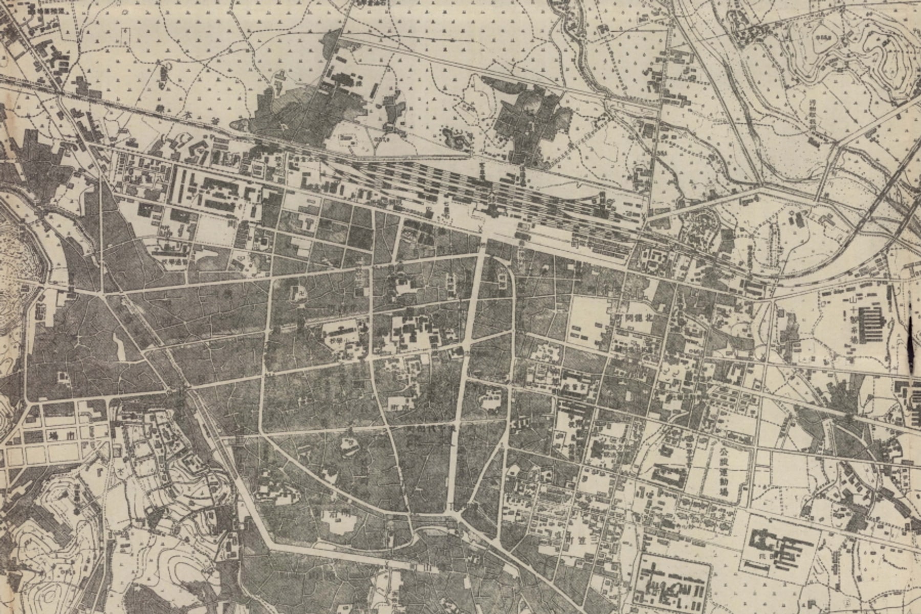 1930년 대구 시가지 지형도 (조선총독부)